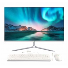 HL一體機臺式電腦 AV241W 23.6英寸高清屏家用辦公 G4560 8G內(nèi)存 128固態(tài) 白色